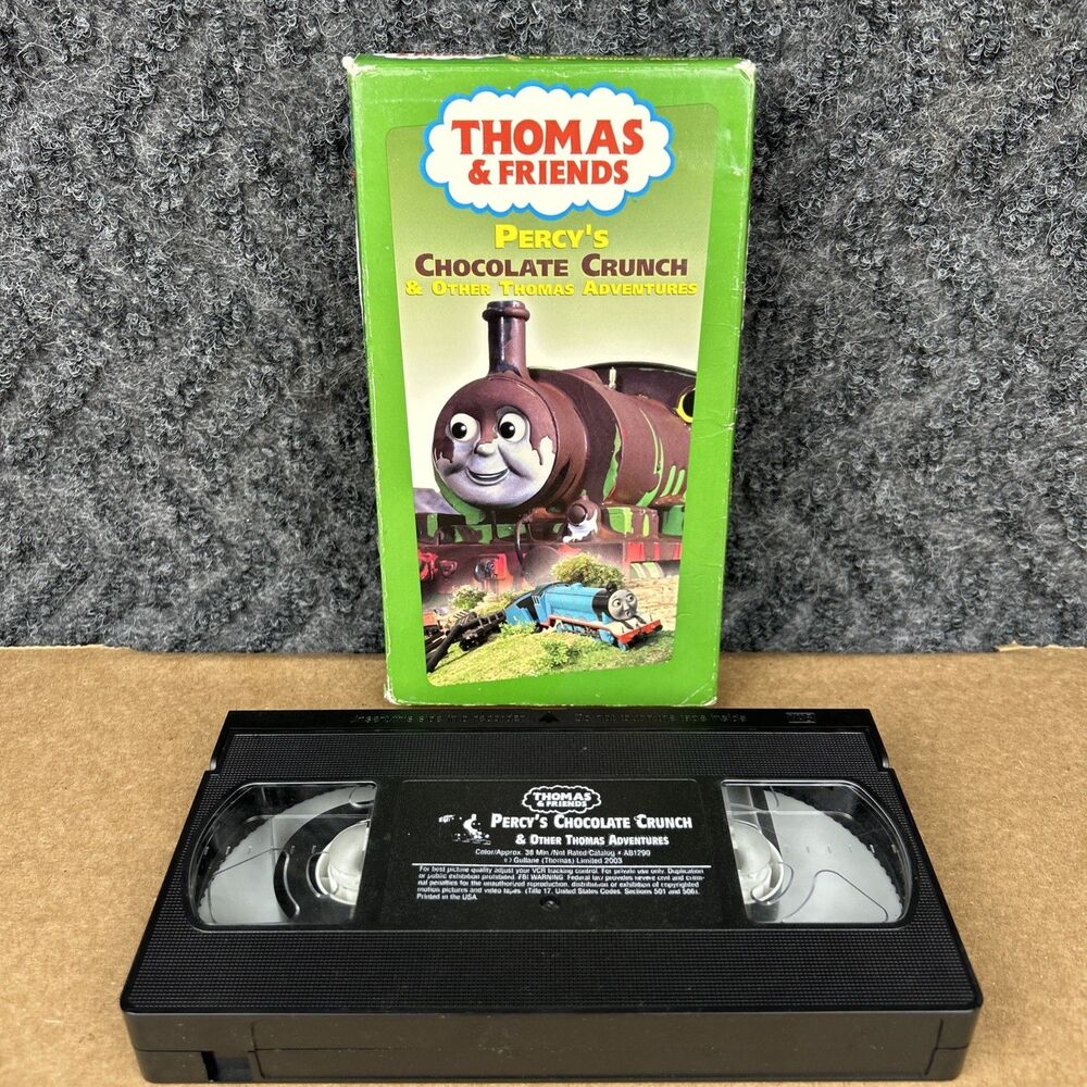 Thomas & Friends Percys Chocolate Crunch Trains VHS Storytelling By Alec Baldwin
